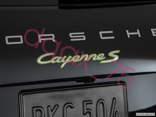 Porsche 958 Cayenne S Hybrid Rear Inscription Badge Genuine Porsche 95855967551