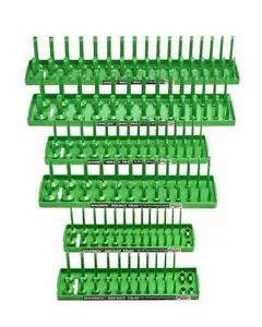 "Juego de bandeja de enchufe verde Hansen Global 92001 6 piezas para SAE y métrica 1/4", 3/8"" y 1/2" - Imagen 1 de 7