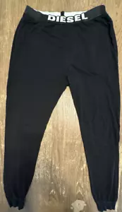 Pantalone Pigiama Diesel Uomo Logo Pop Cintura Cotone Jogger Taglia Large - Foto 1 di 11