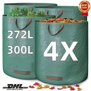 4-tlg 272/300 LITER GARTENSACK LAUBSACK RASENSACK GARTENABFALLSACK GARTENTASCHE, - Bild 1 von 26