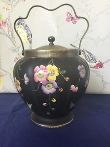  RARE ROYAL SYDNEY WARE W LOWE  BISCUIT BARREL  C1915 - Picture 1 of 9
