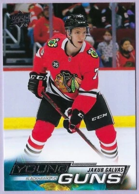 2022/23 Upper Deck Young Guns card# 225 of Jakub Galvas - Image 1 of 2