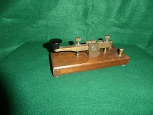VINTAGE LARGE MORSE / TELEGRAPH KEY - Zdjęcie 1 z 6