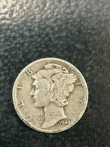 1944 MERCURY DIME COIN Cover