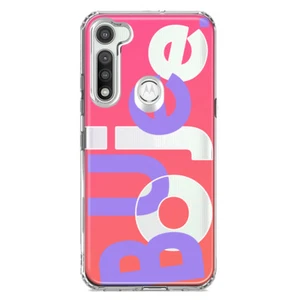 For Motorola Moto G Fast Shockproof Case Funny Text Quote Pink Boujee - Picture 1 of 6