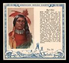 1954 T129 Red Man American Indian Chiefs Set Break #18 chemise rouge *BNCARDS*