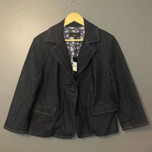 Talbots lined denim jacket - Picture 1 of 5