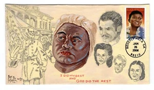 #3996 Hattie McDaniel 2006 FDC Art Kober Hand-painted #11/22 Black Heritage - Picture 1 of 2