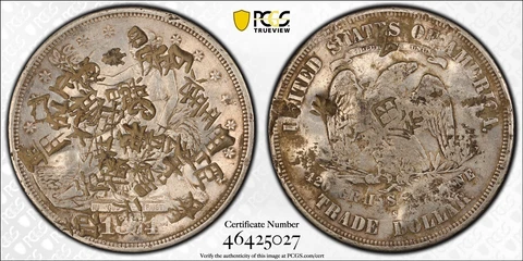 SASA 1874-s trade dollar pcgs xf40 Choptastic Cover