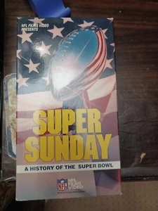 Super Sunday History of Super Bowl VHS 1987 new in scuffed box - Bild 1 von 2