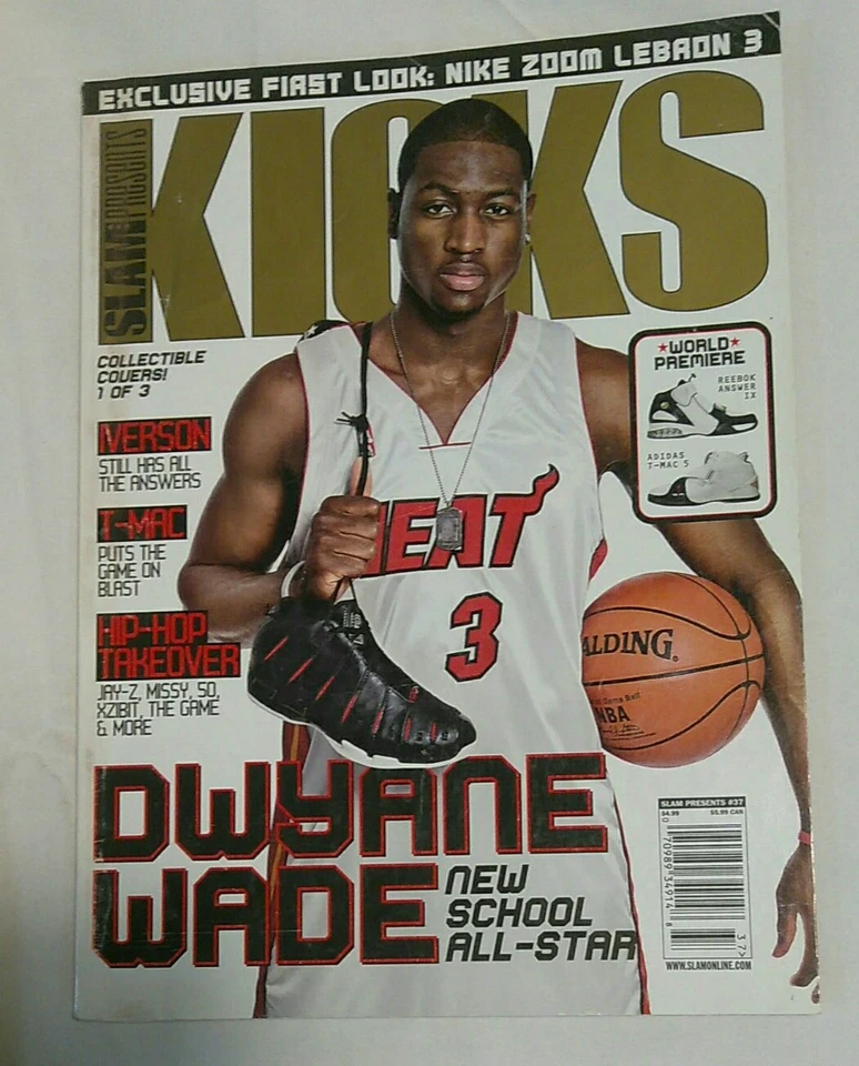 Revista Kicks Slam Dwyane Wade Vol. Miami Heat 8 2005 *sin etiqueta* - #37 D Wade Foto 1 de 2
