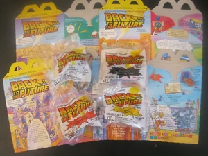 Zurück in die Zukunft "Komplette 4 Spielzeug- und Happy Meal-Box-Sets" Neu in Verpackung McDonald's - Bild 1 von 22