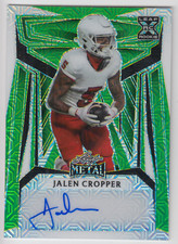 2023 LEAF METAL JALEN CROPPER RC /3 AUTO GREEN MOJO AUTOGRAPH #BA-JC2 FRESNO ST