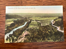 Rare Hand Colored Elk River Valley Ozarks Panorama Ozarks Noel MO Postcard 341a