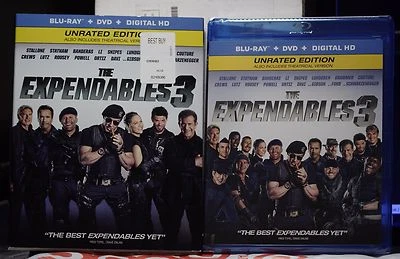 NEW EXPENDABLES 3 ON BLU-RAY+DVD+HD ULTRAVIOLET! W-SLIP COVER! FACTORY SEALED! - Image 1 of 3