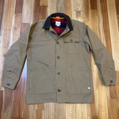 Field & Stream Chore Barn Coat Men Large Jacket Buffalo Plaid Lined Field Work - Image 1 of 4