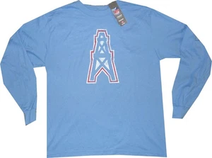 Houston Oilers Reebok Throwback Logo Oversized Long Sleeve T Shirt new tags - Picture 1 of 2