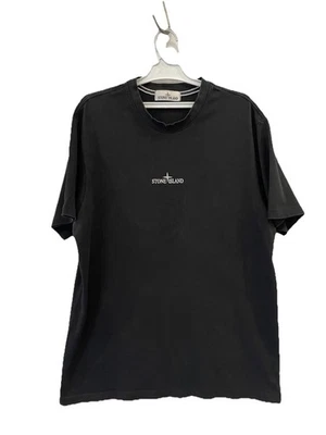 Camiseta H72# Stone Island Negra Logo Bordado Talla XL Auténtica Certilogo Foto 1 de 4