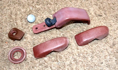 1986-1993 MAZDA B2200 B2600 LATCH HOOK CAPS TRIM BEZEL LOT MAROON AUTHENTIC - Image 1 of 4