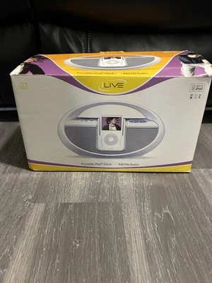 Portable iPod Dock +AM/FM RADIO iLive iB3 Video Input New In Open Box - Image 1 of 4