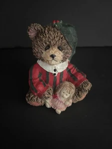 Vintage K's Collection - Teddybär Weihnachten Nikolaus Mütze Pullover Figur - Bild 1 von 3