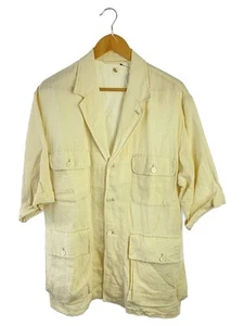 Kaptain Sunshine 20sS/SS Safari Jacket/Silk Blend/Jacket/38/Linen/Ivo/Ks20sjk07 - Picture 1 of 7