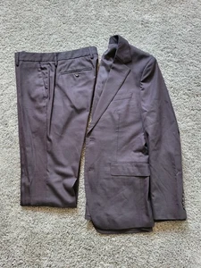 NWOT Bonobos Two Piece JETSETTER Wool Hopsack Suit 40 R Burgundy Red SLIM FIT - Picture 1 of 13