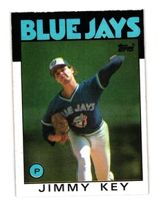 1986 Topps #545 Jimmy Key Toronto Blue Jays - Picture 1 of 2