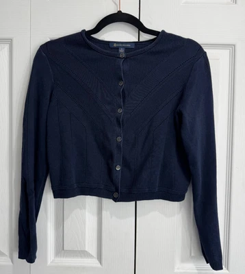 Brooks Brothers Cárdigan Suéter Mujer Pequeño Azul Marino Botón Invierno Manga Larga Foto 1 de 4