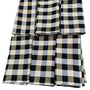 Dinner Servietten 6 schwarz gold silber funkelnde Servietten 19" x 18 1/2" - Bild 1 von 4