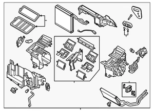 Conjunto de calefacción y aire acondicionado genuino Mazda BJE3-61-130C - Imagen 1 de 2
