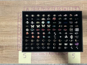 COSTUME JEWELRY MEN'S AND WOMEN'S RINGS SIZE 5 - Picture 1 of 1