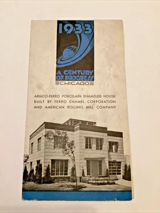 1934 Century Of Progress Armco-Ferro Porcelain Enamel House CHICAGO Brochure - Picture 1 of 3