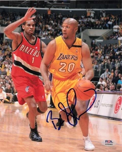 Brian Shaw Signed 8x10 Photo PSA Los Angeles Lakers - Picture 1 of 1