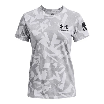 Under Armour 1373896 Women's UA Freedom Amp T-Shirt - White - X-Small - Image 1 of 2
