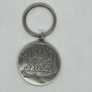 New York Mets Citi Field Groundbreaking Pewter Key Chain - Nov 13, 2006 - MINT - Picture 1 of 2