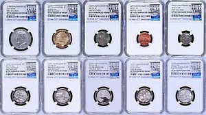 2017 US Mint 225th Anniversary Enhanced Uncirculated 10-Coin set NGC SP70 FR - Picture 1 of 1