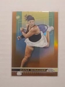 Tenis Diana Shnaider RC #188 2024 Topps cromado refractor de cancha de arcilla paralelo - Imagen 1 de 2