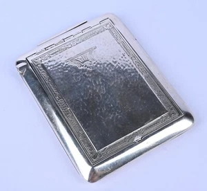 Portasigarette vintage TALCO argento sterling carica a molla 3"x4" - Foto 1 di 9