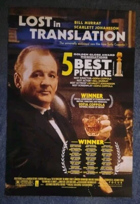 Lost In Translation Awards Style 27x40 1 Blatt DS Filmposter doppelseitig - Bild 1 von 4
