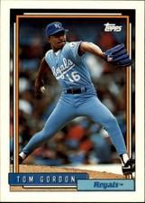 1992 Topps Baseball Card #431 Tom Gordon
