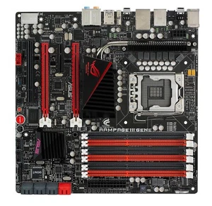 ASUS Rampage III GENE Motherboard LGA 1366 Intel X58 DDR3 6 x DIMM, Max. 24GB - Picture 1 of 2