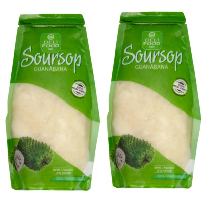 Guanábana Guanábana Pulpa de Fruta Sabor Auténtico, 100% Fruta Real, Sin Azúcar Añadida Foto 1 de 4