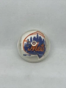 New York Mets Vintage MLB Mini Pennant Flag Vending Machine In Capsule 4x 2 in - Picture 1 of 2