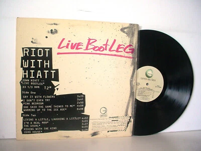 JOHN HIATT Riot With Hiatt Live Bootleg PROMO 1985 GEFFEN PRO-A-2288 Promotional - Image 1 of 4