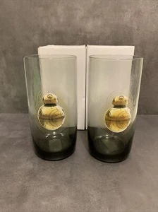 Juego de 2 vasos de vidrio negro Star Wars BB-8 20 oz nuevos CAJA ABIERTA leer descripción - Imagen 1 de 10