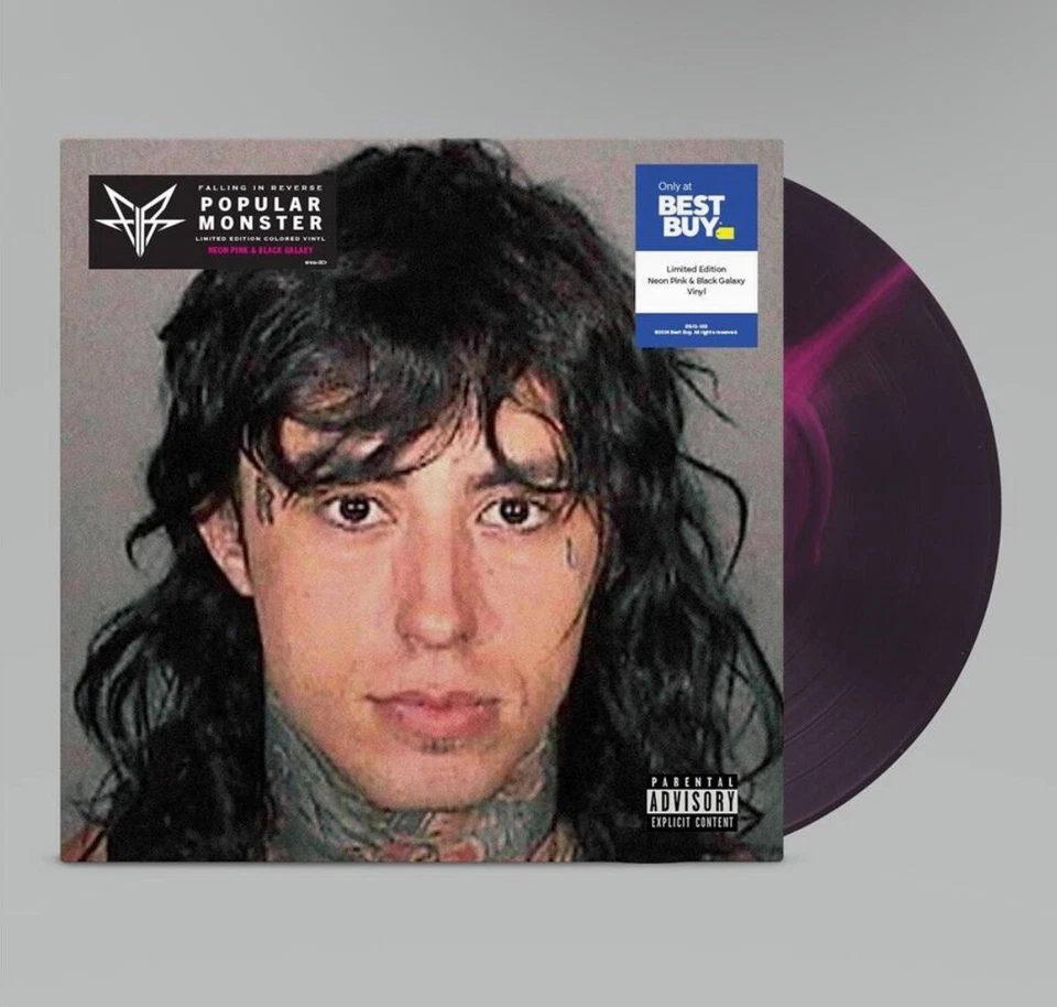 Falling in Reverse Popular Monster (Neon Pink & Black Galaxy) LP Vinyl New Seal - Image 1 of 1