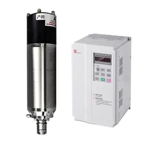 220/380V 5.5KW Water Cooled ATC Spindle Motor BT30 Auto Tool Change+Inverter VFD - Picture 1 of 15
