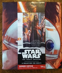 Star Wars The Force Awakens Shower Curtain 70" x 72" - Picture 1 of 3