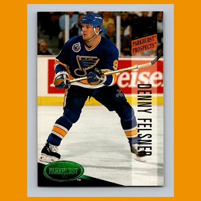Denny Felsner #267 1993 Parkhurst Emerald Ice St. Louis Blues Hockey Card NHL NM - Image 1 of 3